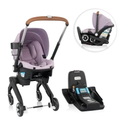 Gold Shyft DualRide Infant Car Seat Stroller Combo w Carryall Storage & Extended Canopy