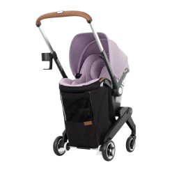 Gold Shyft DualRide Infant Car Seat Stroller Combo w Carryall Storage & Extended Canopy