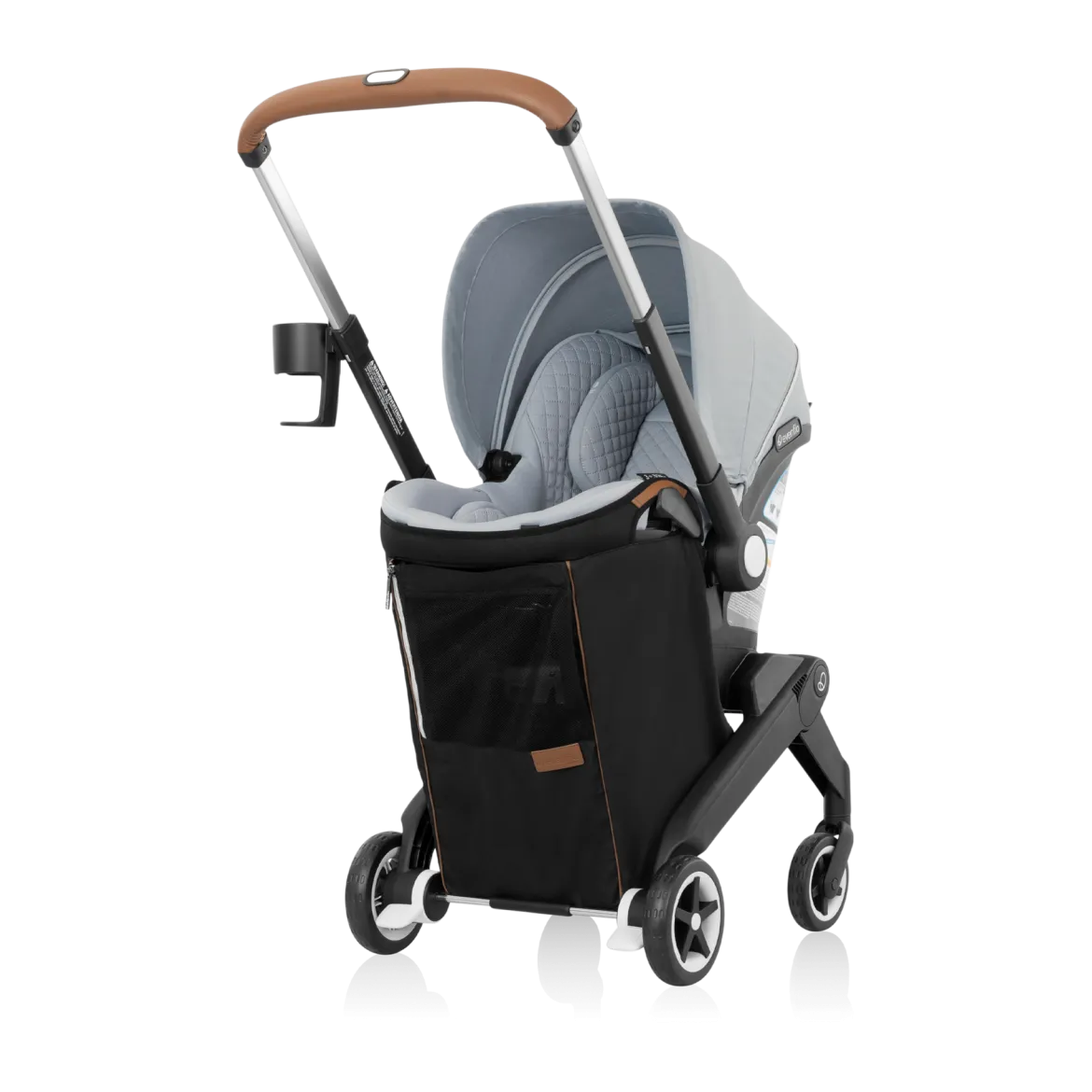 Gold Shyft DualRide Infant Car Seat Stroller Combo w Carryall Storage & Extended Canopy