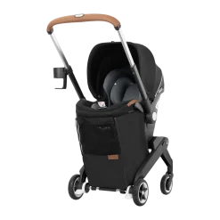 Gold Shyft DualRide Infant Car Seat Stroller Combo w Carryall Storage & Extended Canopy