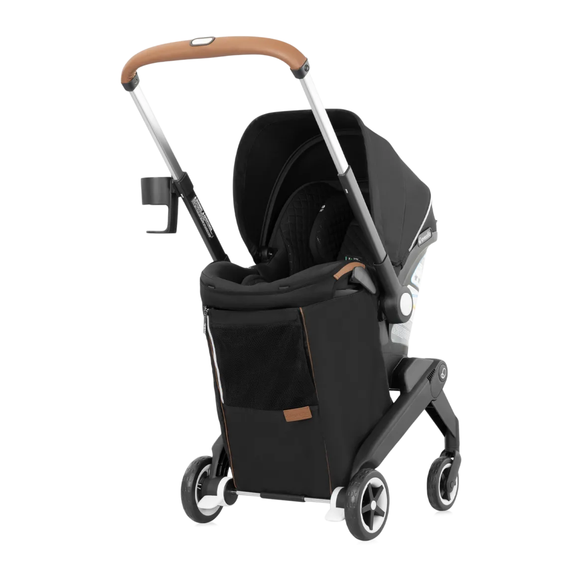 Gold Shyft DualRide Infant Car Seat Stroller Combo w Carryall Storage & Extended Canopy