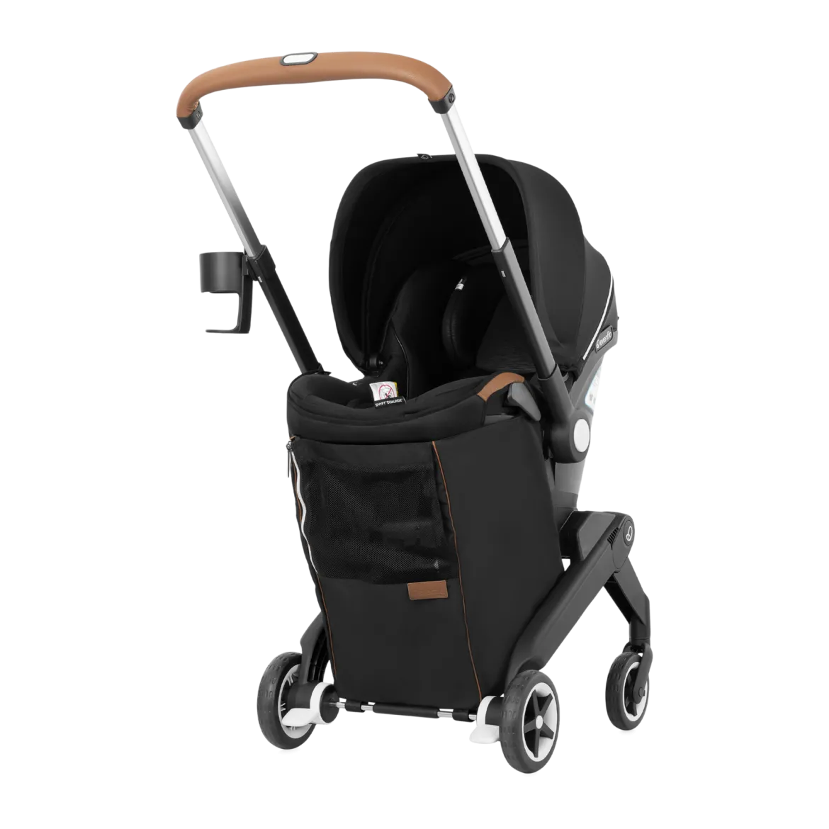 Gold Shyft DualRide Infant Car Seat Stroller Combo w Carryall Storage & Extended Canopy