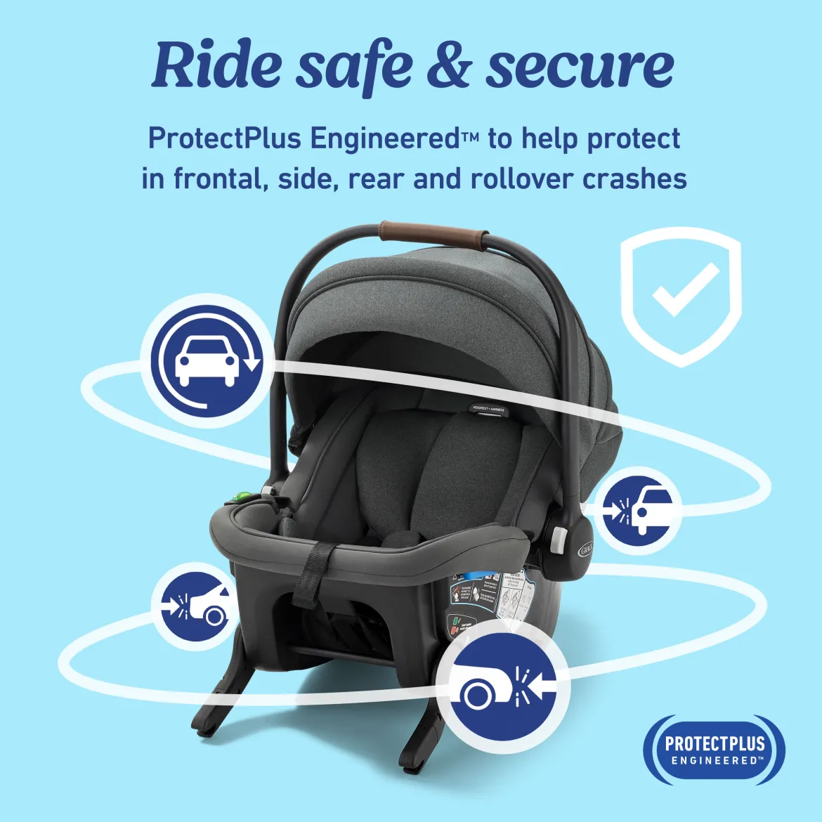GoMax Baseless Infant Car Seat ft. Insta-Install Rigid LATCH