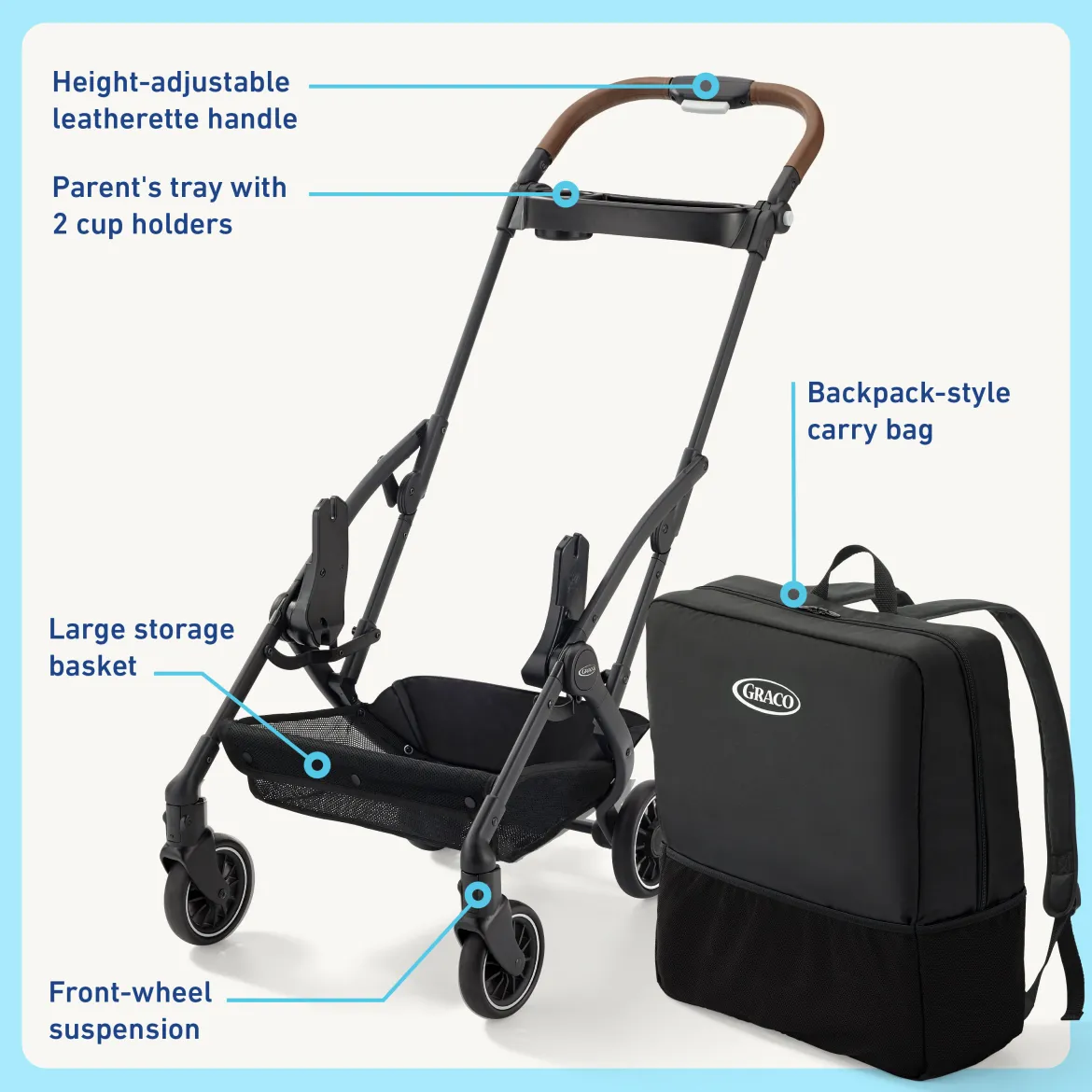 GoMax Compact Stroller Frame