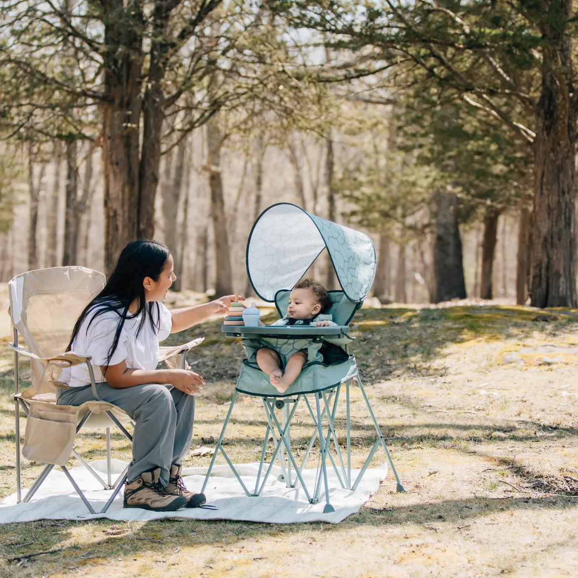 Go With Me Uplift Deluxe Portable High Chair With Canopy