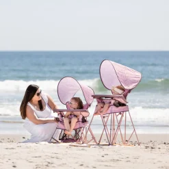 Go With Me Uplift Deluxe Portable High Chair With Canopy