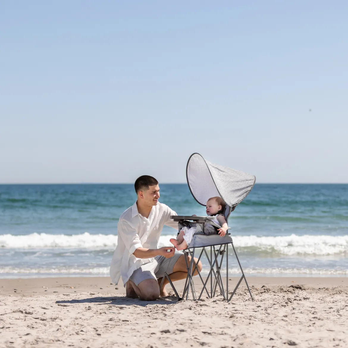 Go With Me Uplift Deluxe Portable High Chair With Canopy