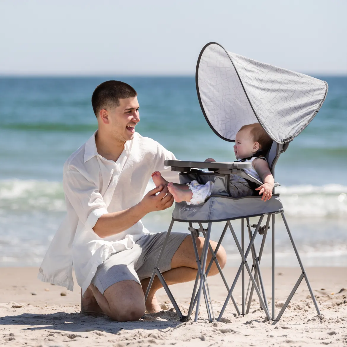 Go With Me Uplift Deluxe Portable High Chair With Canopy