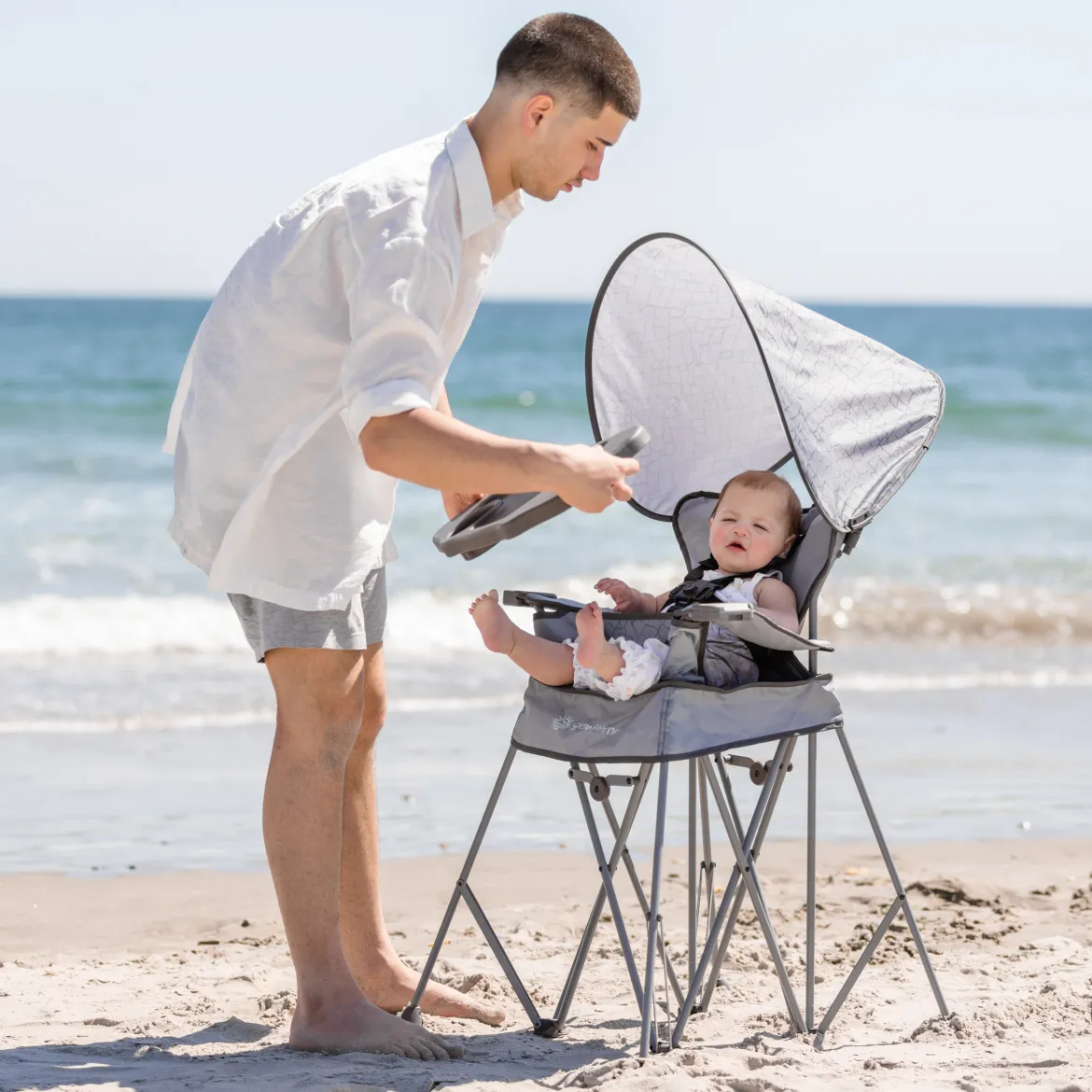 Go With Me Uplift Deluxe Portable High Chair With Canopy
