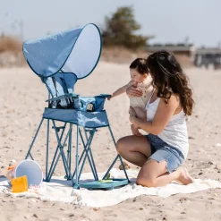 Go With Me Uplift Deluxe Portable High Chair With Canopy
