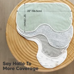Hallo Burp Cloths (4 Pack)