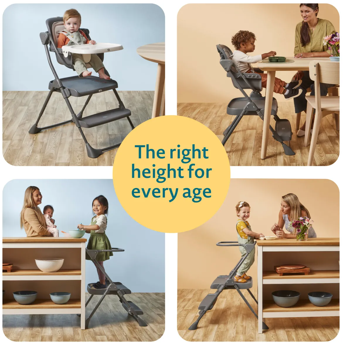 Happy Heights High Chair & Toddler Tower