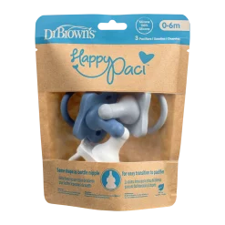 HappyPaci One-Piece Silicone Pacifier (3 Pack)