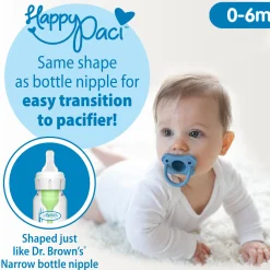 HappyPaci One-Piece Silicone Pacifier (3 Pack)