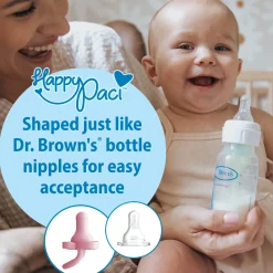 HappyPaci One-Piece Silicone Pacifier (3 Pack)