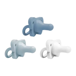 HappyPaci One-Piece Silicone Pacifier (3 Pack)