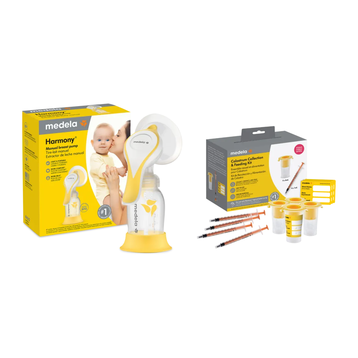Harmony Manual Breast Pump & Colostrum Collection Kit Bundle