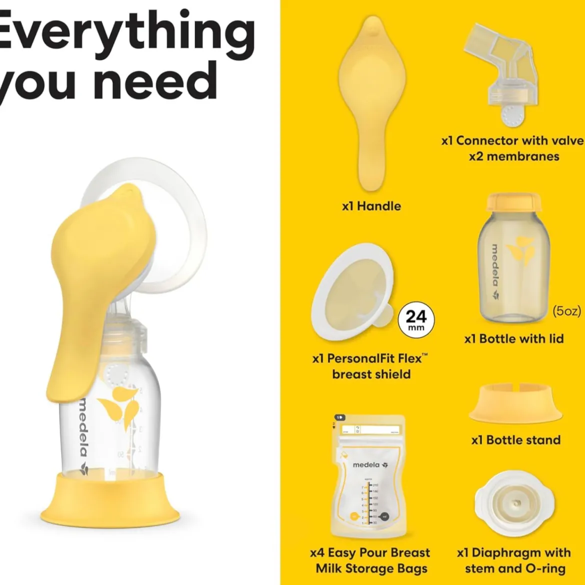Harmony Manual Breast Pump & Colostrum Collection Kit Bundle