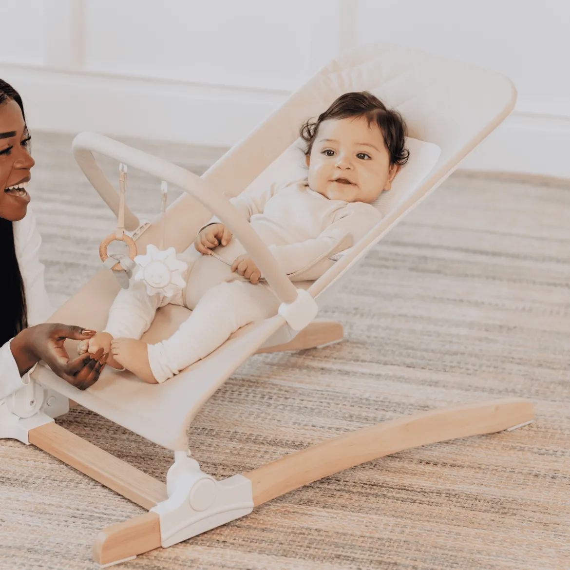 Heirloom Aspen Organic Wooden Bouncer