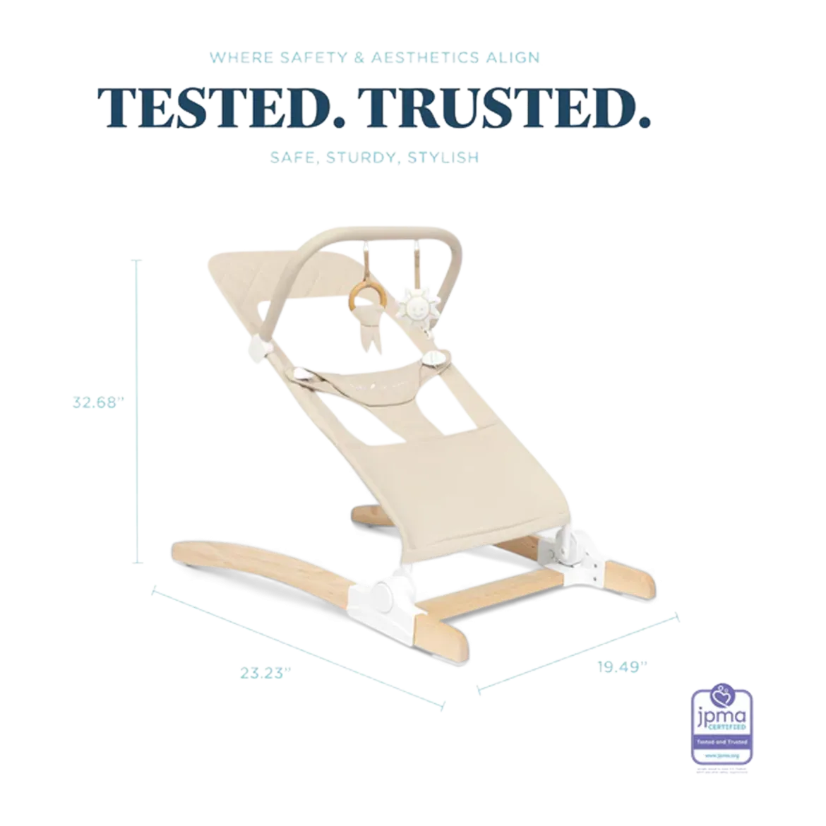 Heirloom Aspen Organic Wooden Bouncer