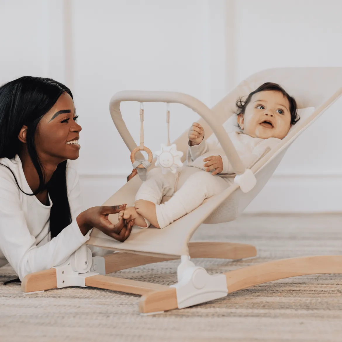 Heirloom Aspen Organic Wooden Bouncer