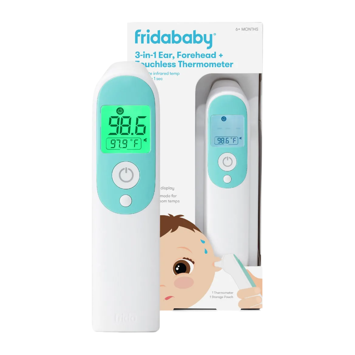 3-in-1 Ear, Forehead + Touchless Infrared Thermometer