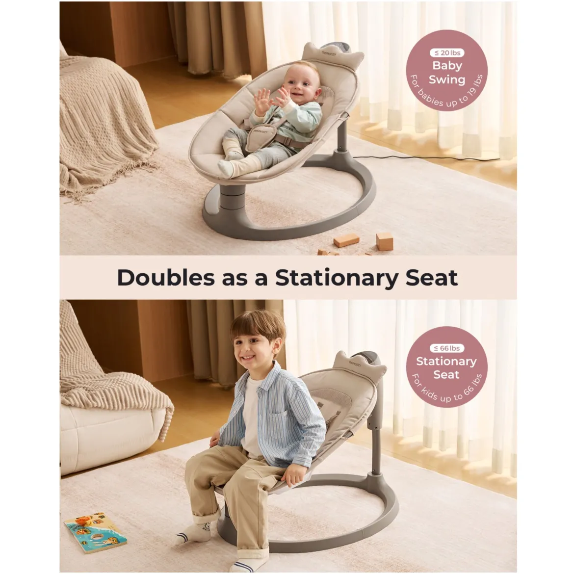 2-in-1 Electric Swing