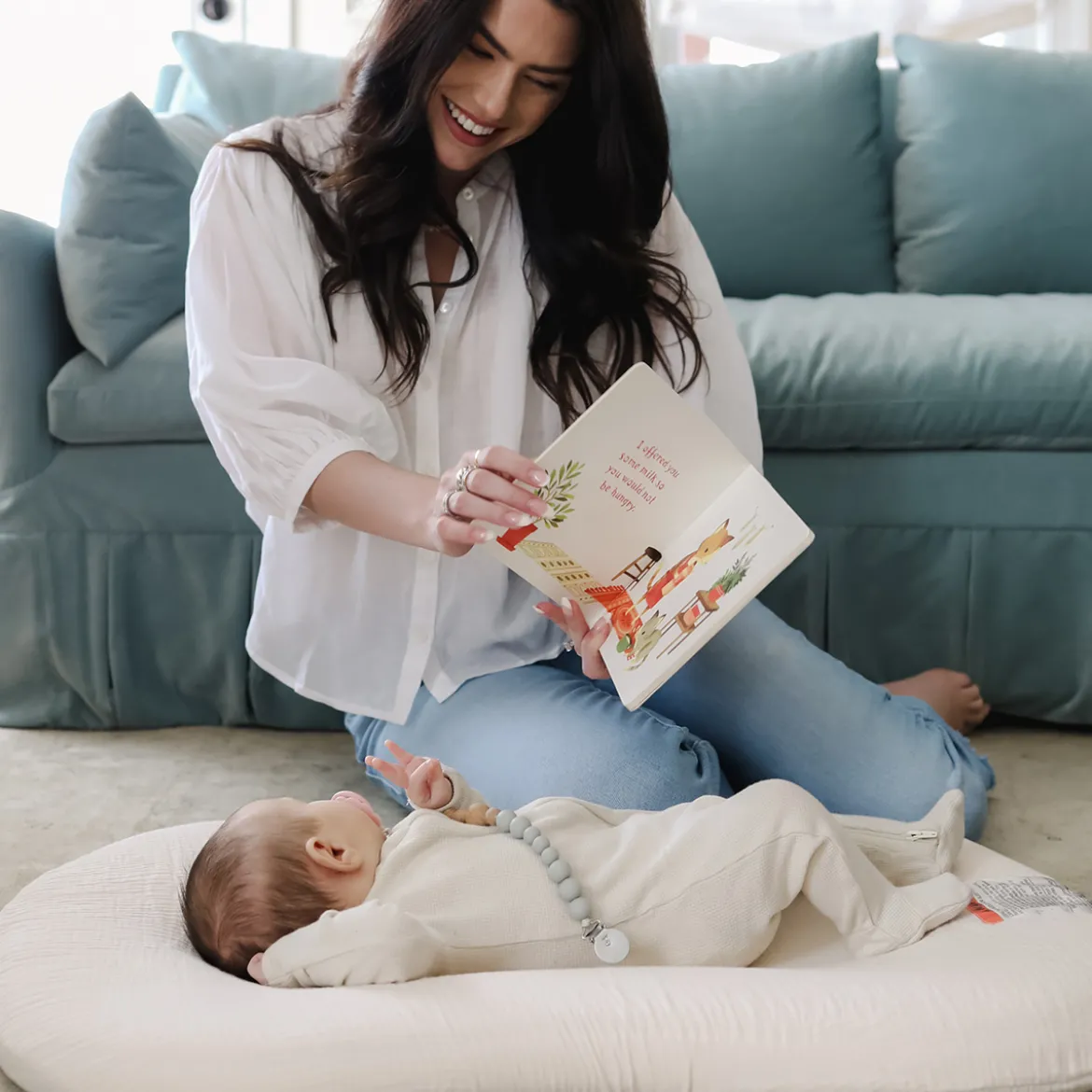 Infant Lounger Curve Muslin Cover