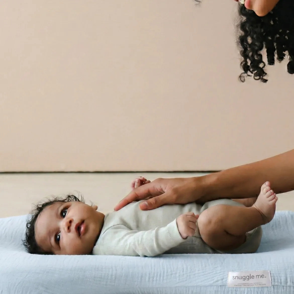 Infant Lounger Curve Muslin Cover