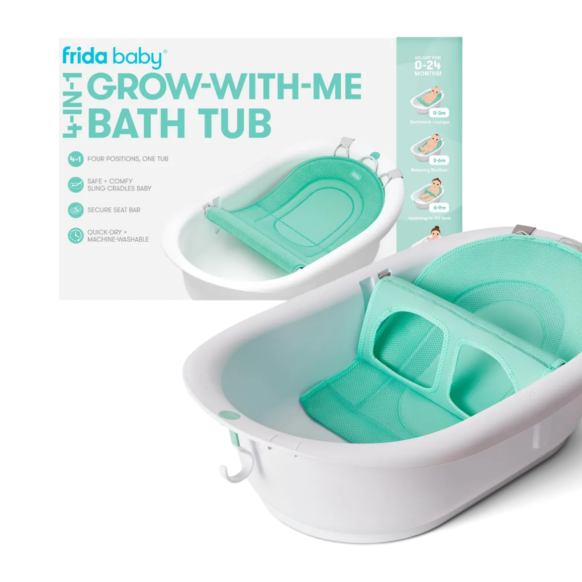 4-in-1 Grow With Me Bath Tub