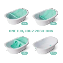 4-in-1 Grow With Me Bath Tub & Rinse Cup Bundle