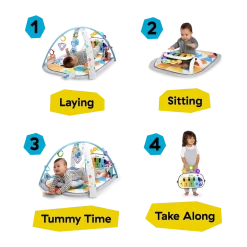 4-in-1 Kickin Tunes Music and Learning Play Gym