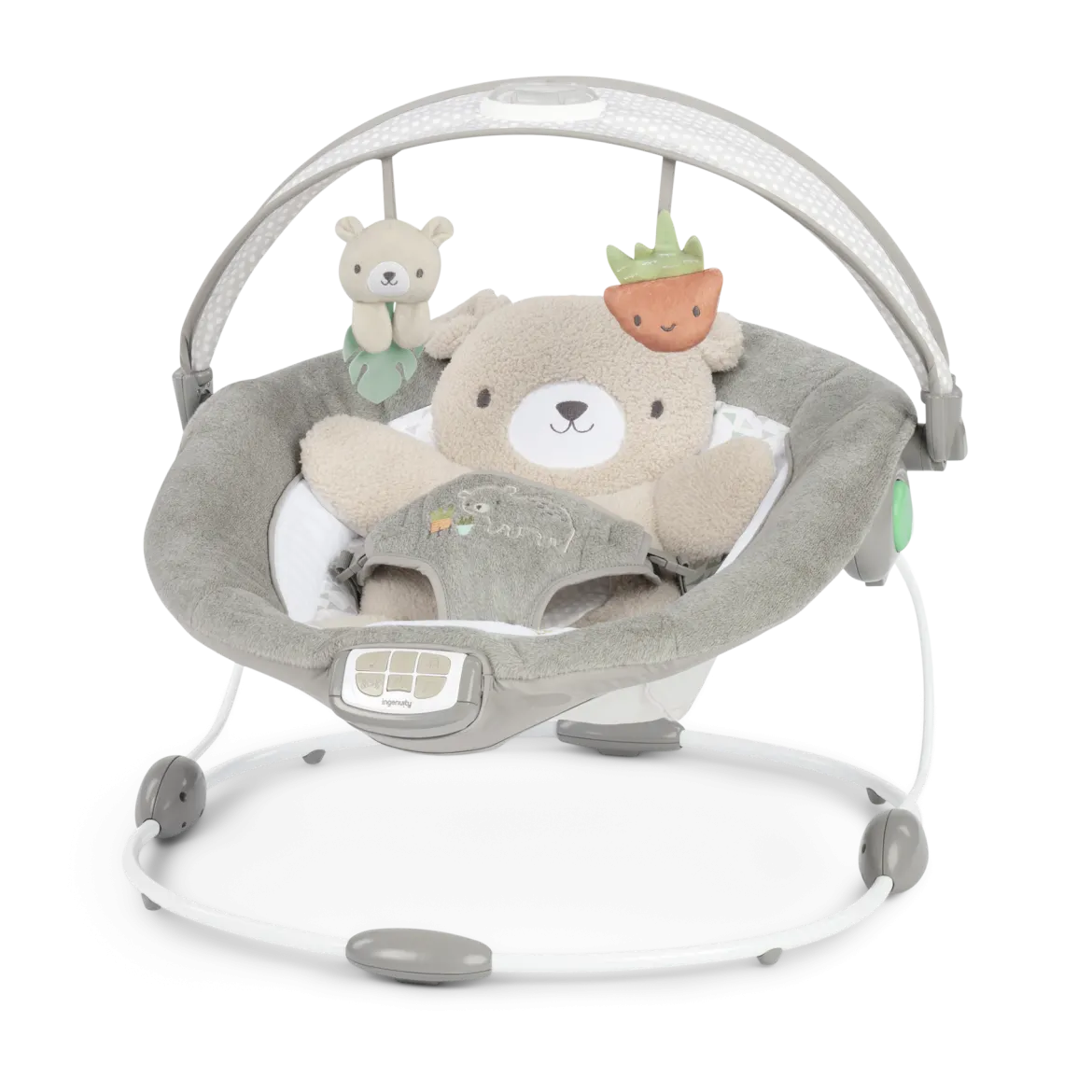 InLighten Baby Bouncer Seat with Light Up Toy Bar