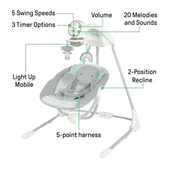 InLighten Soothing Baby Swing
