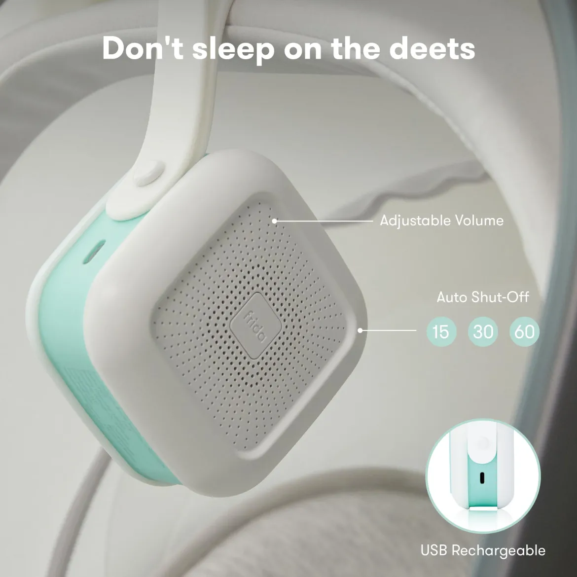 2-in-1 Portable Sound Machine + Nightlight
