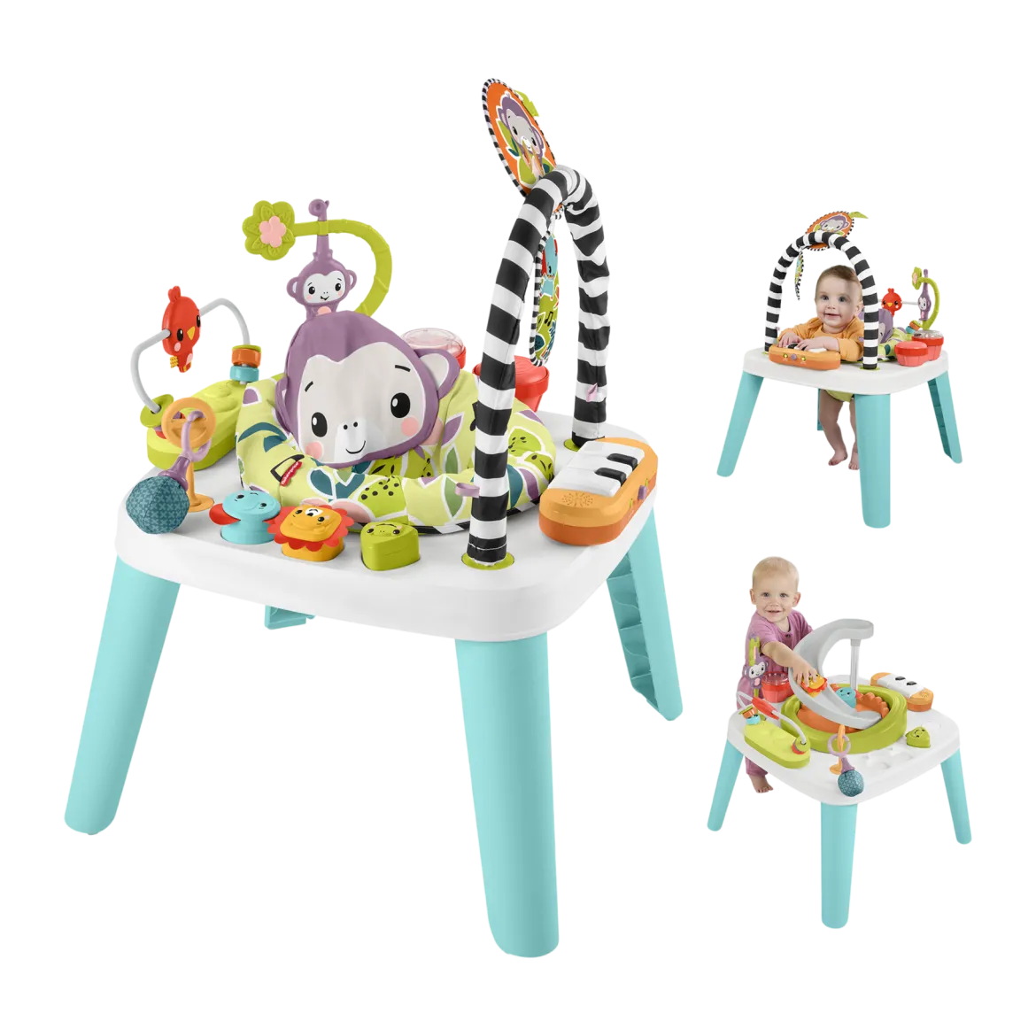 2 in 1 Purple Monkey Musical Activity Center