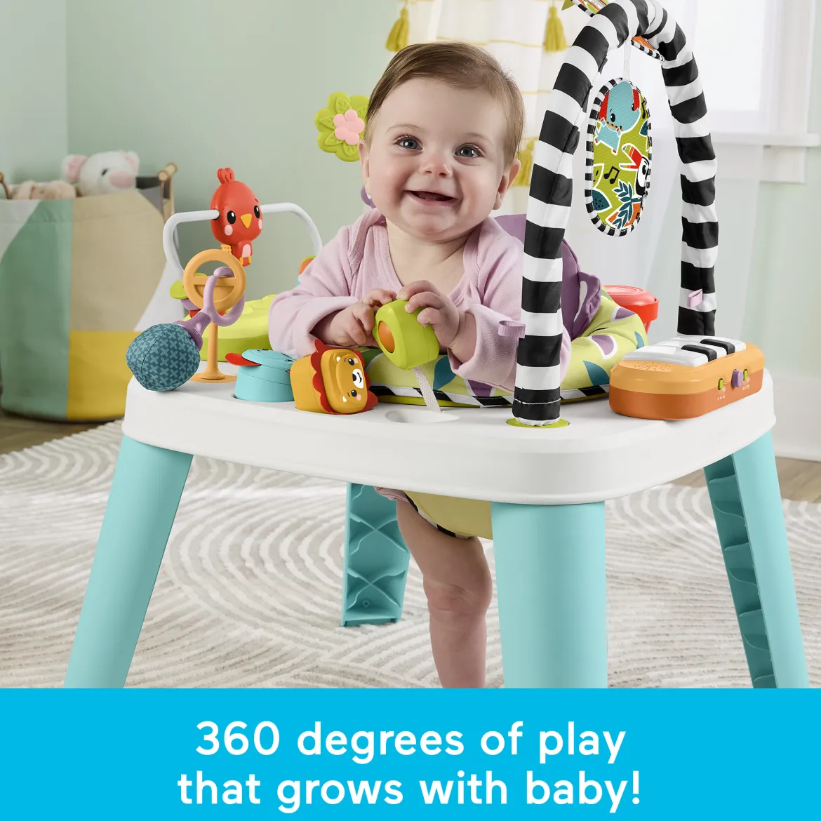 2 in 1 Purple Monkey Musical Activity Center