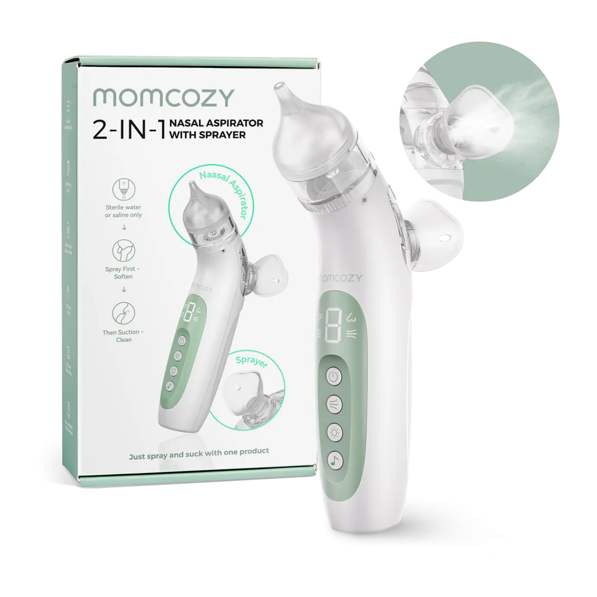 2-in-1 Spray & Suction Electric Nasal Aspirator