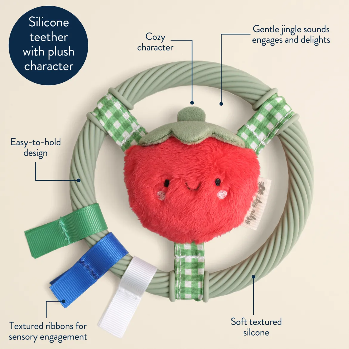Itzy Ring Teether Pal Bear