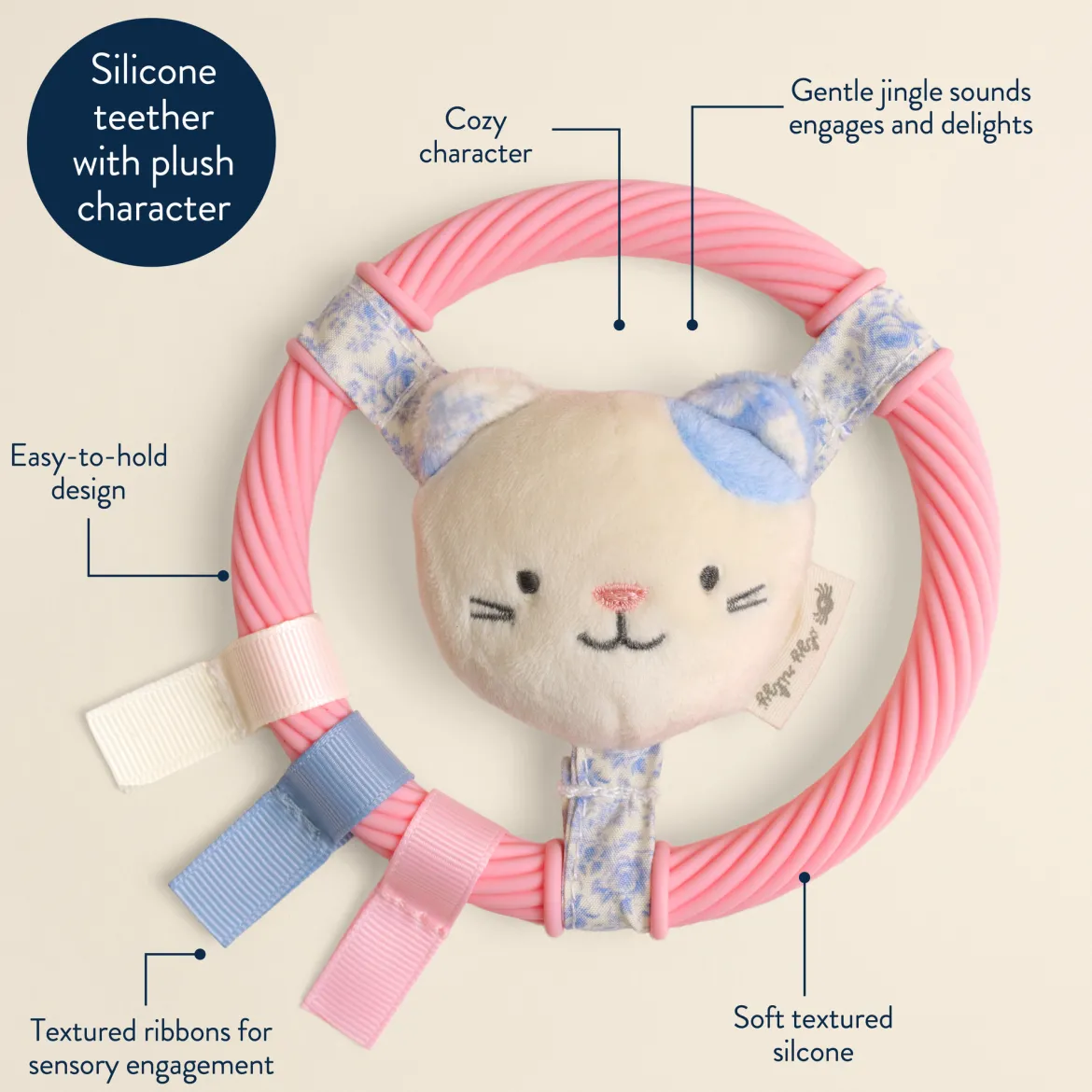 Itzy Ring Teether Pal Bear