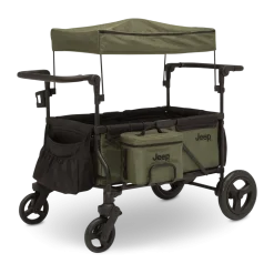 Jeep Deluxe Wrangler Wagon Stroller with Cooler Bag & Parent Organizer