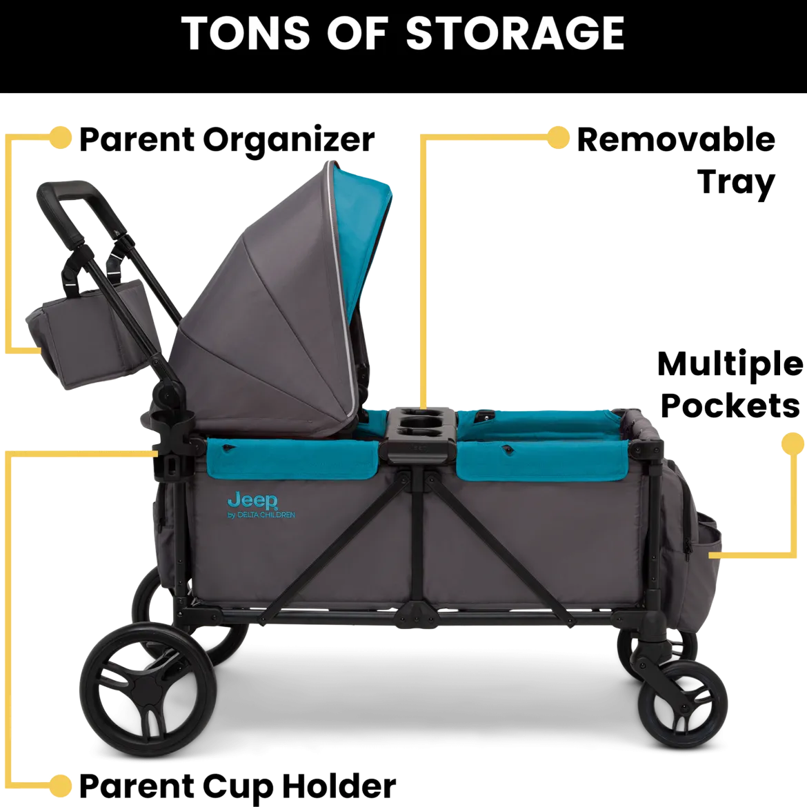 Jeep Sport All-Terrain Stroller Wagon