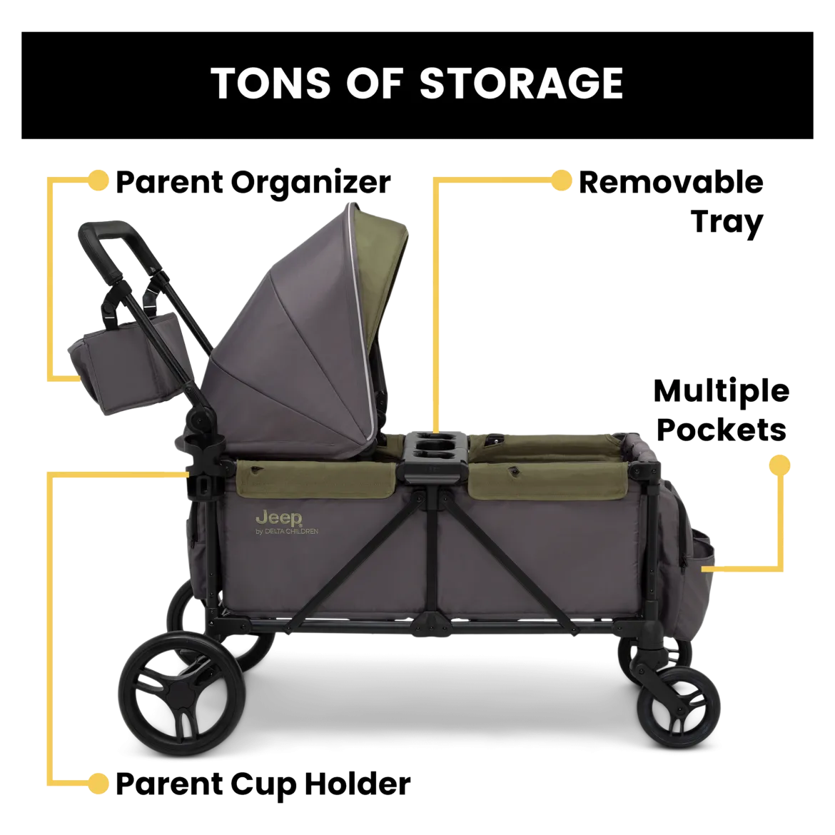Jeep Sport All-Terrain Stroller Wagon