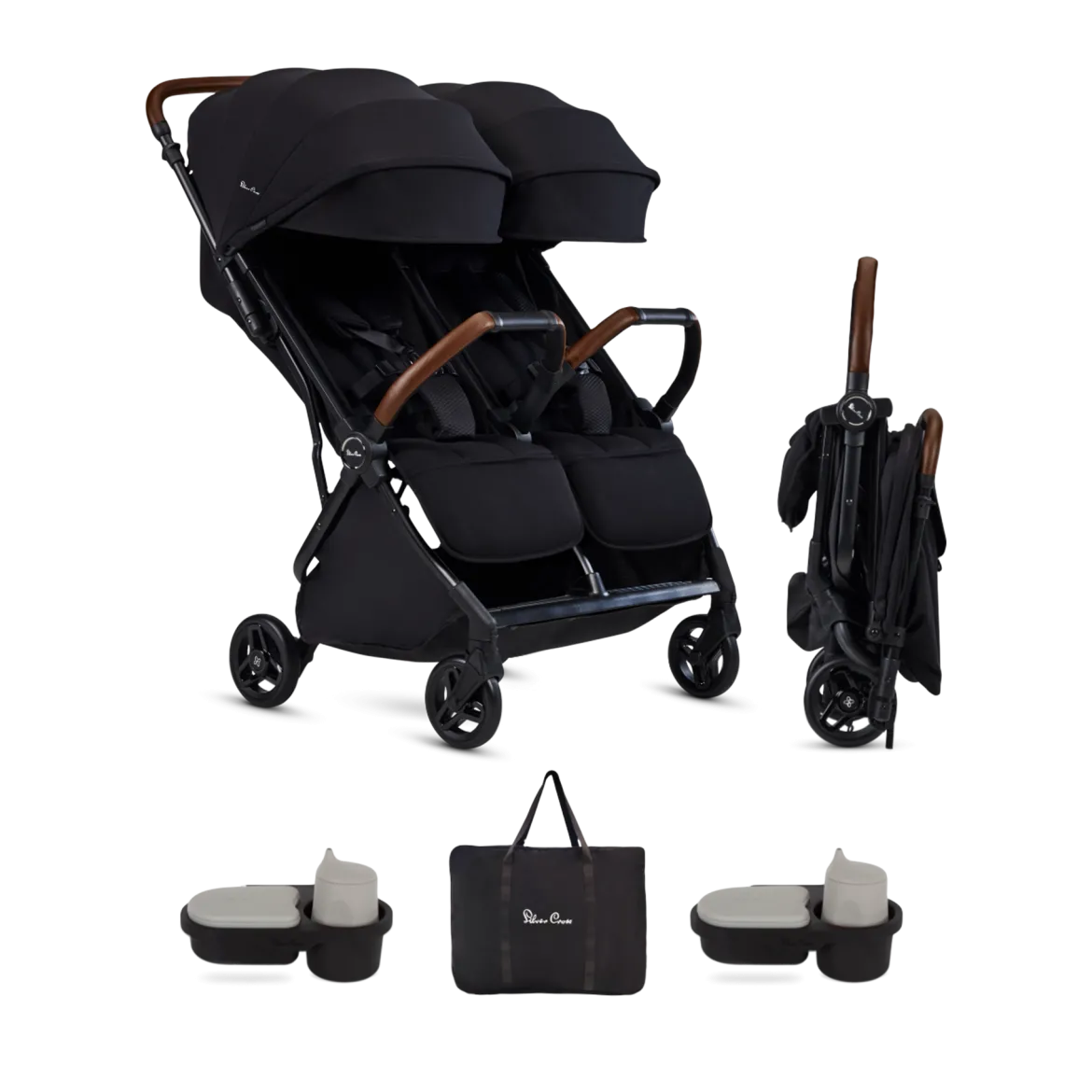 Jet Double Stroller and Accessory Bundle