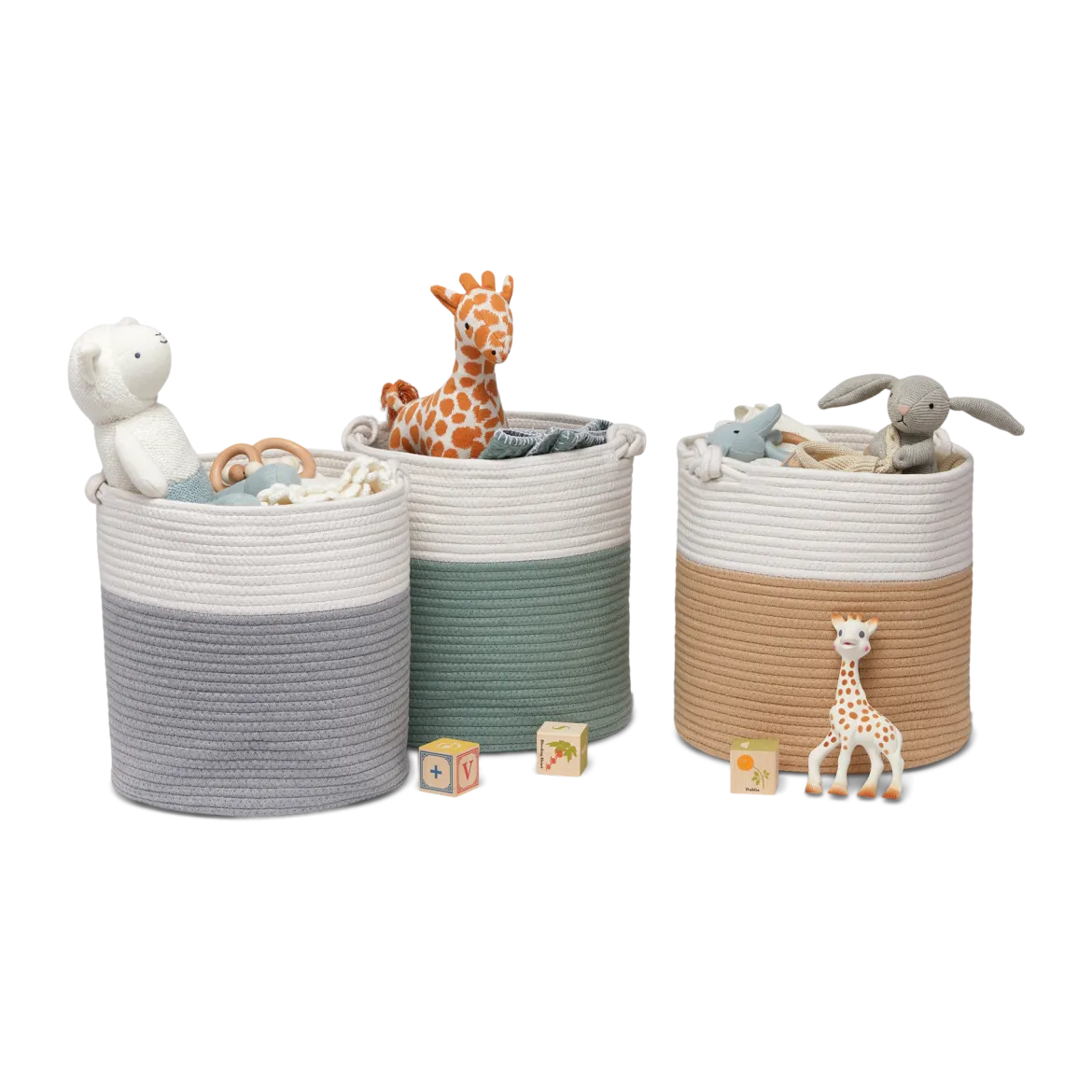 Large & Medium Rope Basket Set