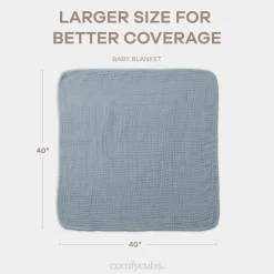 6-Layer Cotton Muslin Baby Blanket