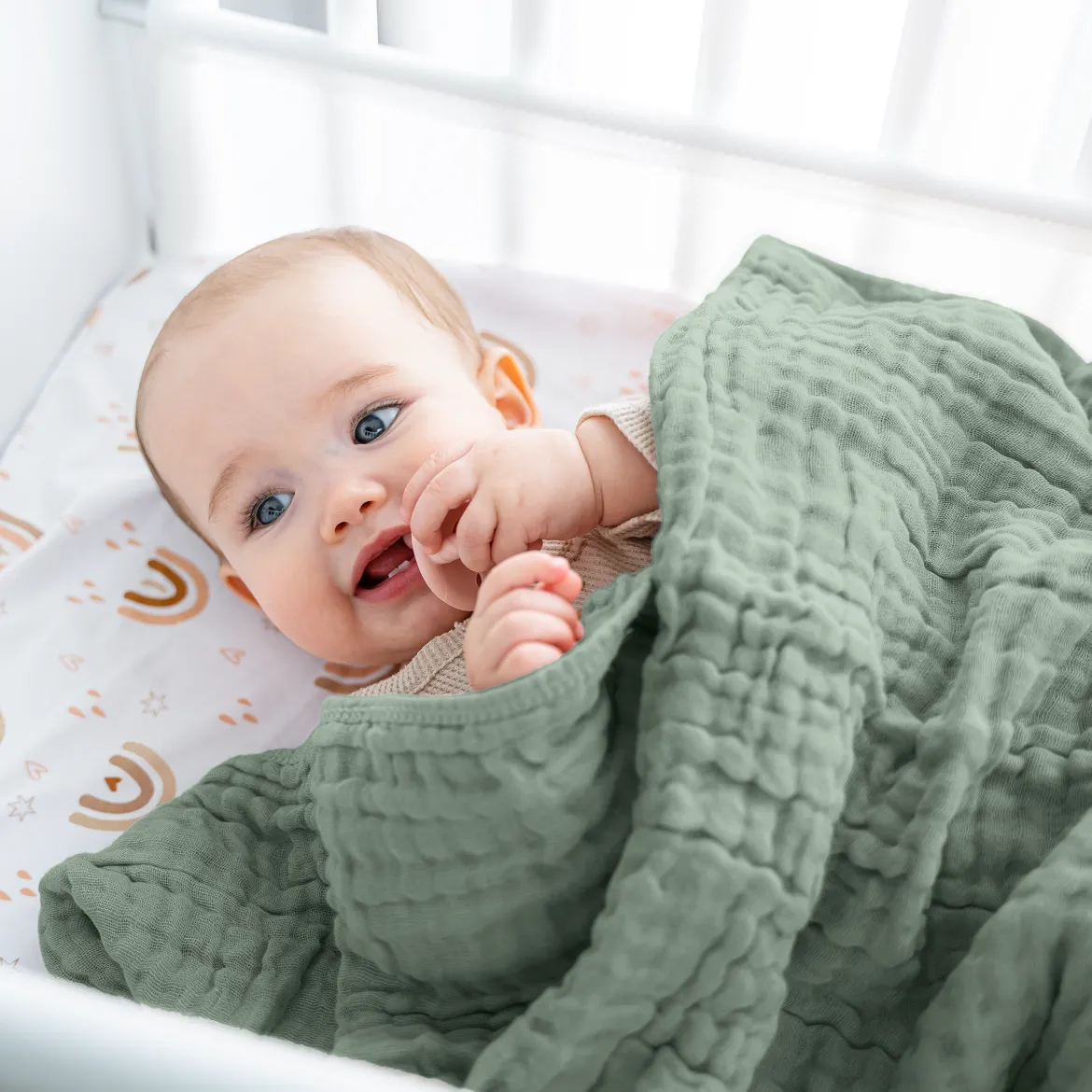 6-Layer Cotton Muslin Baby Blanket
