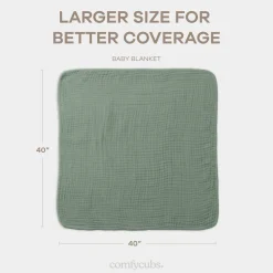 6-Layer Cotton Muslin Baby Blanket