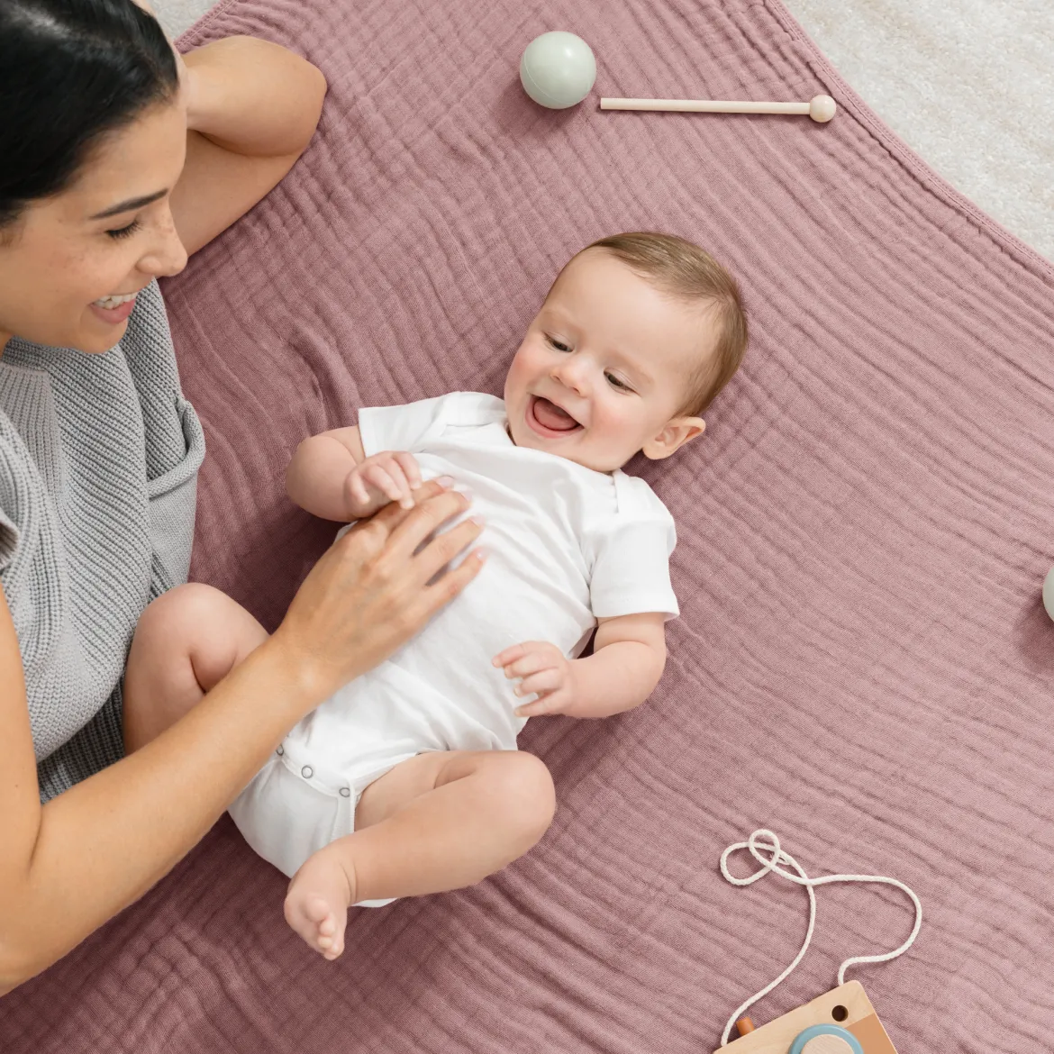 6-Layer Cotton Muslin Baby Blanket