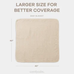 6-Layer Cotton Muslin Baby Blanket